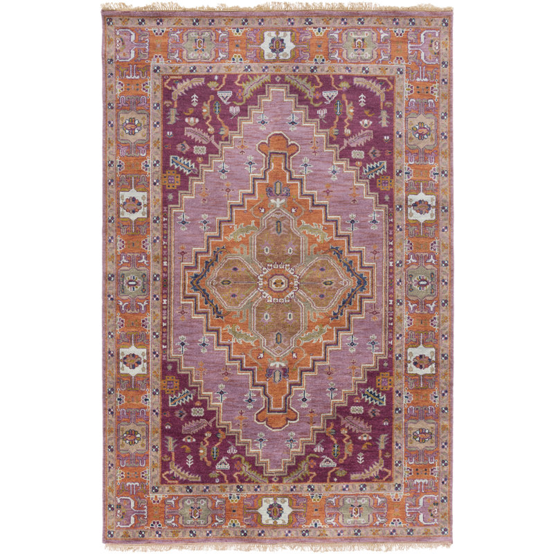 Zeus Hand Knotted Wool Area Rug, Rectangle 12' x 15'