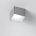Brushed Aluminum/White