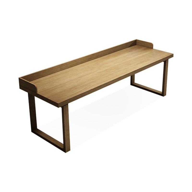 Bureaux rectangulaires en bois massif brun, H 29,53 po x l 86,61 po x P 23,62 po