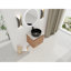 Meuble-lavabo mural 24 po avec lavabo d'art en céramique et porte à fermeture en douceur, emballage KD, contreplaqué