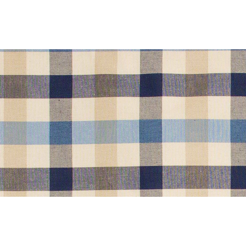 Ruskin Cotton Checkered Tailored Cafe Curtain, 52" W x 30" L