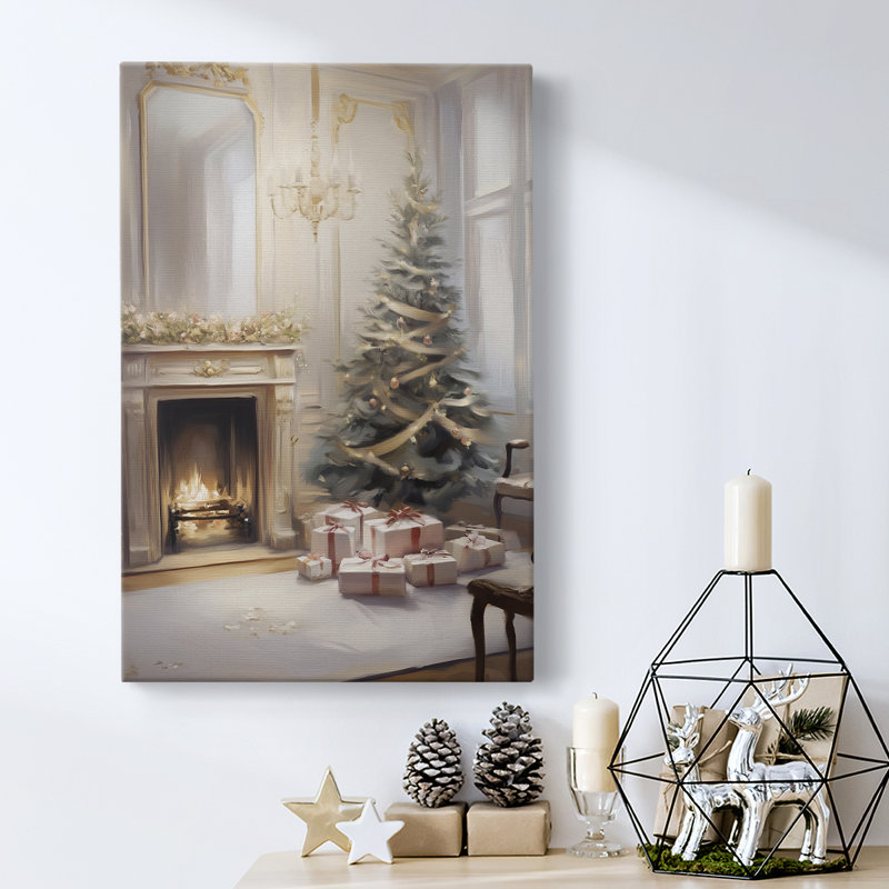 Art des Fêtes de Noël - Toile tendue avec châssis - Série 2-CCxxxvii, H 24 po x l 16 po
