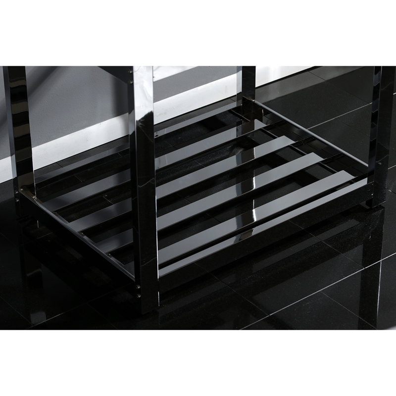 Meuble-lavabo simple 31 po Fauceture, Chrome poli