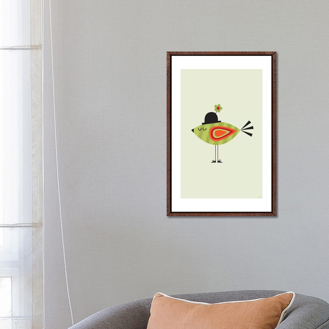 Vogel (Grün) von TomasDesign - Galerie-Giclée auf Leinwand