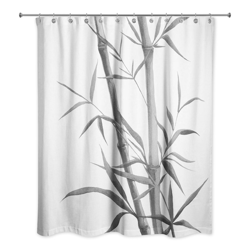 Rideau de douche simple Perine, gris