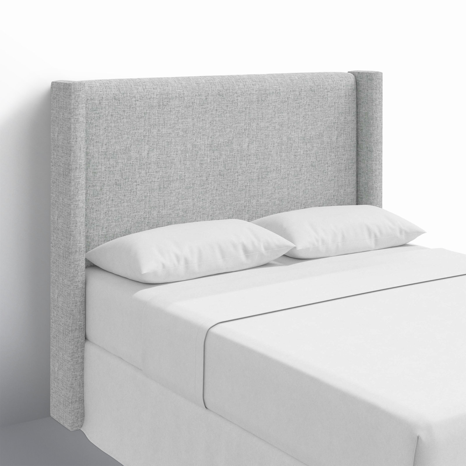 Hanson Pine Headboard, California King, Zuma Pumice Textured Linen