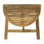 Table bistro pliable et semi-ronde en bois naturel, table en bois, pour optimiser l'espace