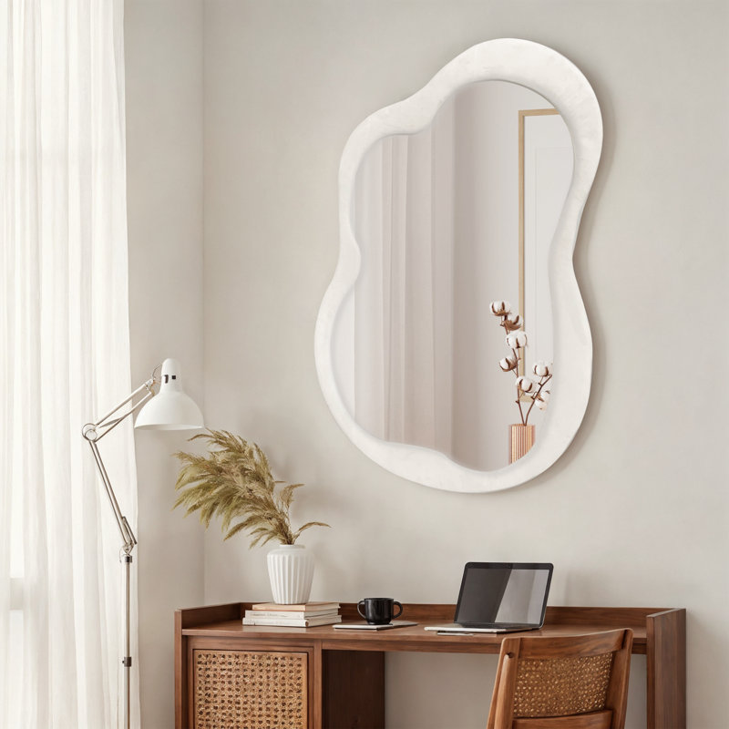 Velvet Asymmetrical Wall Mirror