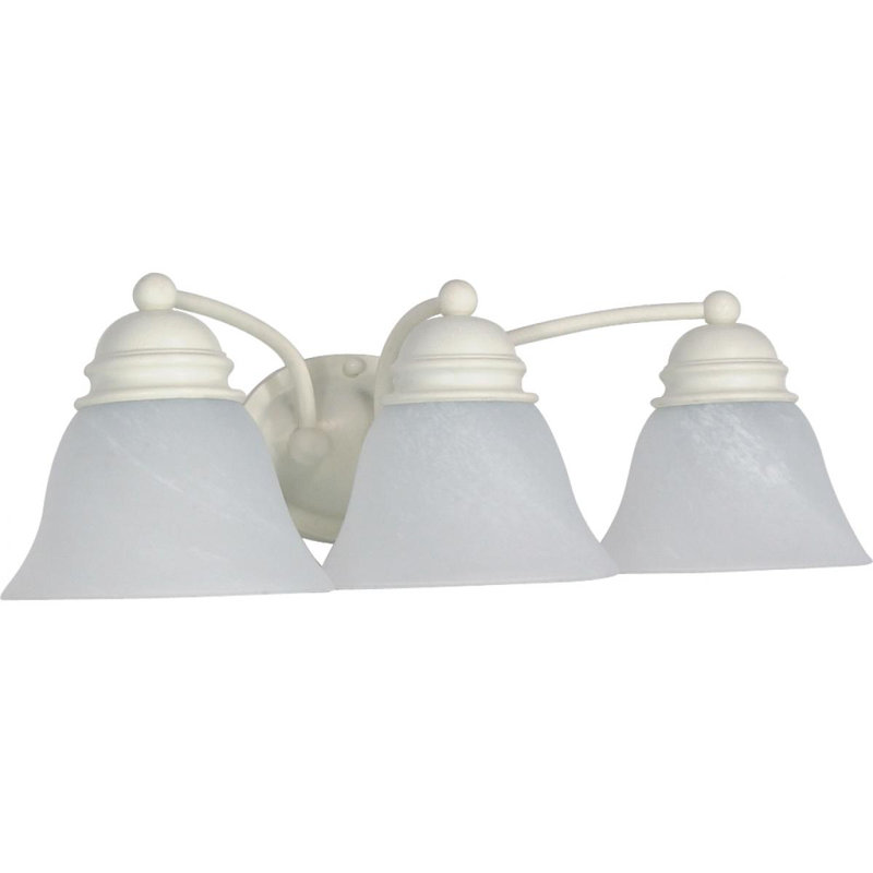 Charmaine 3 - Light Dimmable Vanity Light, 100 Watt, Textured White