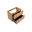 Steck 802cm Wall Mounted Single Bathroom Vanity Base Only in Oak