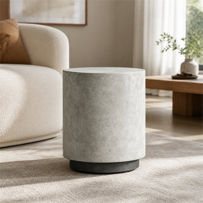 Table basse d'appoint décorative grise