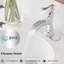 Chute d'eau SoftStream en chrome poli à un trou, poignée simple avec plaque de pont