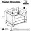 Canapé Chesterfield modulaire léger de luxe, canapé en similicuir avec capitonnage à boutons fait à la main, accoudoirs garnis de métal et pieds en métal minces-903570820-903570823