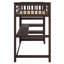 Lit mezzanine avec tablettes de rangement et bureau sous le lit-1634330865