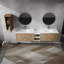 Meuble-lavabo mural avec lavabo et armoire latérale-114705326