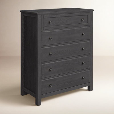 Lewin 43" Oak 5-Drawer Chest