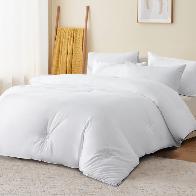Fluffy Microfiber Comforter/Duvet Insert Modern Style, Twin Extra Long