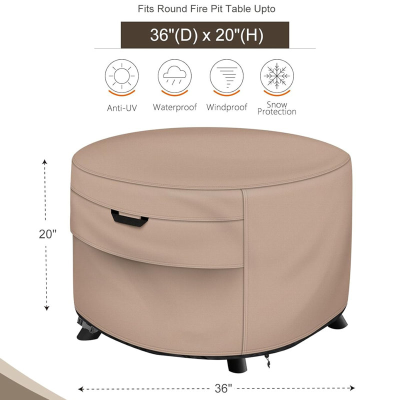 Housse pour foyer d'extérieur robuste et imperméable