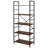 5-Tier Industrial Bookshelf (Black)