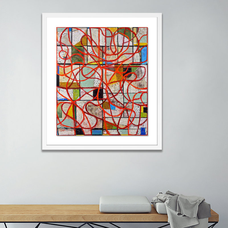 Traversing The Enigma Print by Brad Ellis, White, 24" H x 21" W x 1.5" D