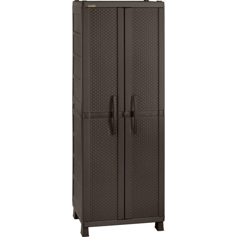 Armoire-penderie en résine de rotin Wardlaw