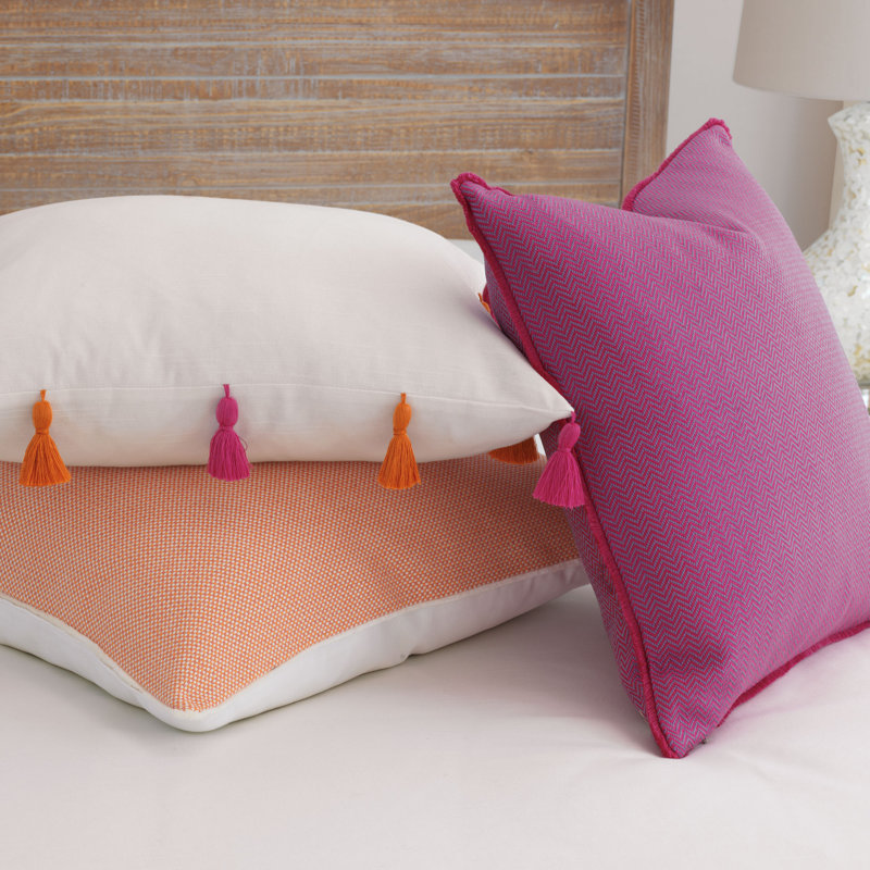 Taylor Cotton Blend Reversible Throw Pillow