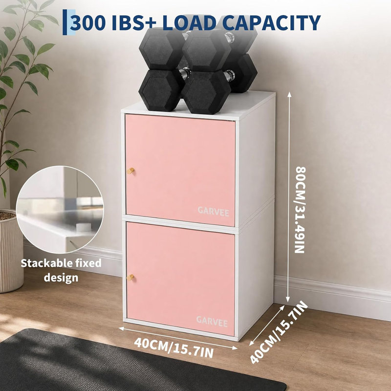 Metal Cube Storage Cabinet with Magnetic Single Door Wall Mount