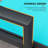 Jahnya Outdoor Metal Chaise Lounge with Table-89518097