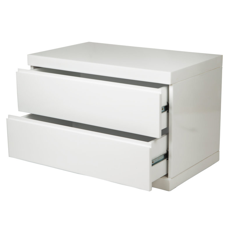 Anna Nightstand , High Gloss White