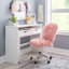 Chaise de travail en fausse fourrure Aikens-1658299567