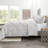 Double Brushed Pleated Duvet Cover Set-1138808774-1138794258