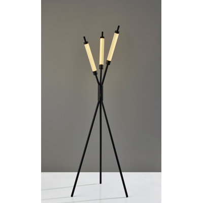 Barcelo 62.5'' Black LED Tripod Floor Lamp