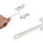 ESHOO Metal Manual Meat Tenderizer