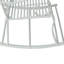 Outsunny Patio 2 Seater Rocking Bench Steel Garden Loveseat Chair White