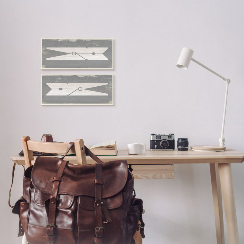 «Simple Laundry Laundry Spins» par Daphne Polselli - ensemble de 2 impressions sur toile, Plaque murale