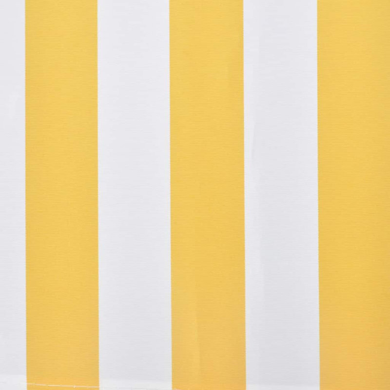 Dakota Fields Retractable Patio Awning, Yellow/White