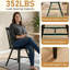 Ensemble de 4 chaises de salle à manger à dossier fuselé en bois robuste de style Windsor moderne avec dossier large pour la cuisine, le salon et le restaurant Assemblage facile
