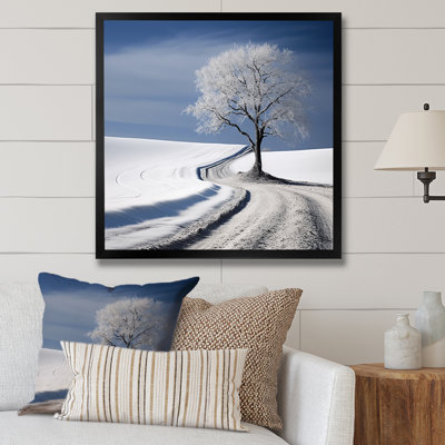 Paysage d'hiver, minimalisme - Paysage d'hiver, art sur toile