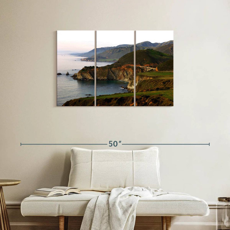 Gillard Big Sur Cliffs, 24" H x 38" W
