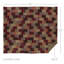 Courtepointe réversible cramoisi / kaki / espresso Wyatt-2065806765