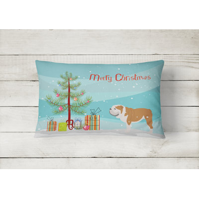 English Bulldog Outdoor Throw Pillow