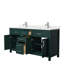 Beckett 66" Freestanding Double Bathroom Vanity with Cultured Marble Top-482035784-473309660-481319801