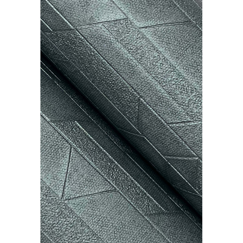 Geometric Wallpaper Roll, Dark Slate