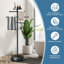 63-inch high pool towel rack with wheels