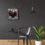 «Rooster On Chalkboard 3» par Art Licensing Studio, art mural en verre acrylique épique, 24 po x 24 po-2079406960