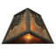 Plafonnier encastré 1 lumières orange/antique