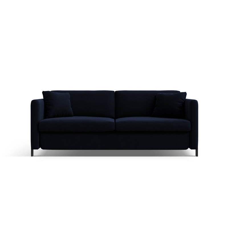 Bilek Velvet Sofa Bed, Royal Blue, 4