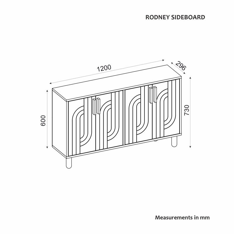 Console moderne en noyer de 47,2 po x 29,0 po x 11,6 po | 100% panneau de particules enduit de mélamine, épaisseur: 0,7 pouce | Finition brune élégante, conception géométrique | Parfait pour le vestibule, le salon et le couloir