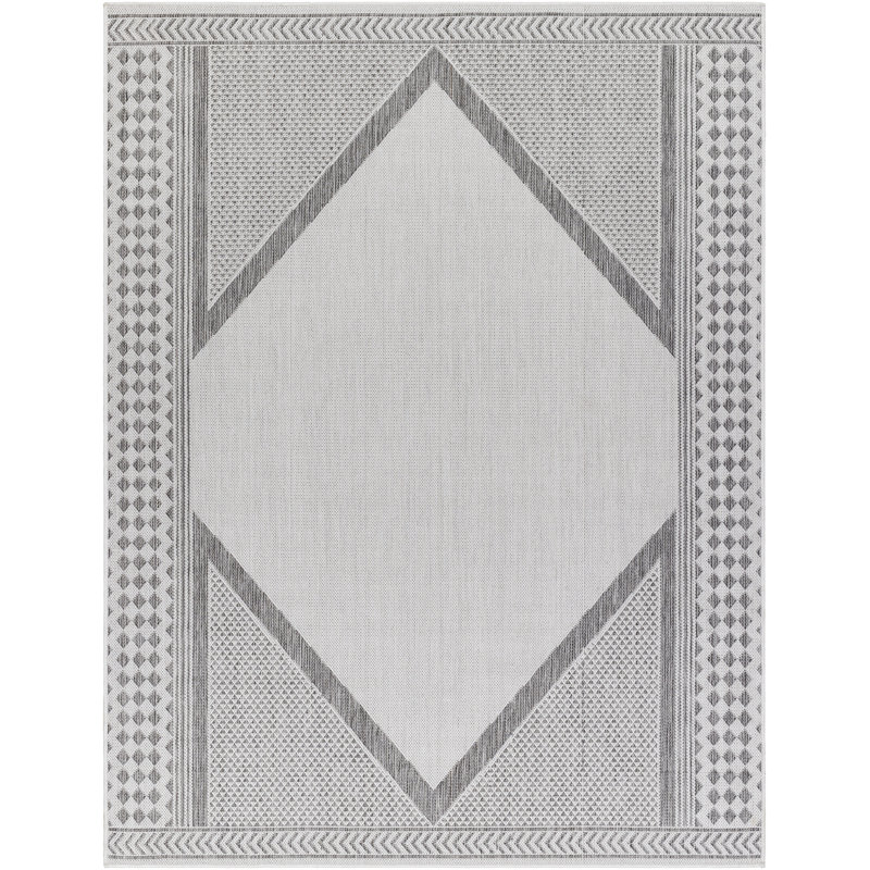 Oriental Indoor / Outdoor Rug, Rectangle 5'3" x 7'