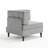 Tufted Corduroy Modular Armchair-1285028545